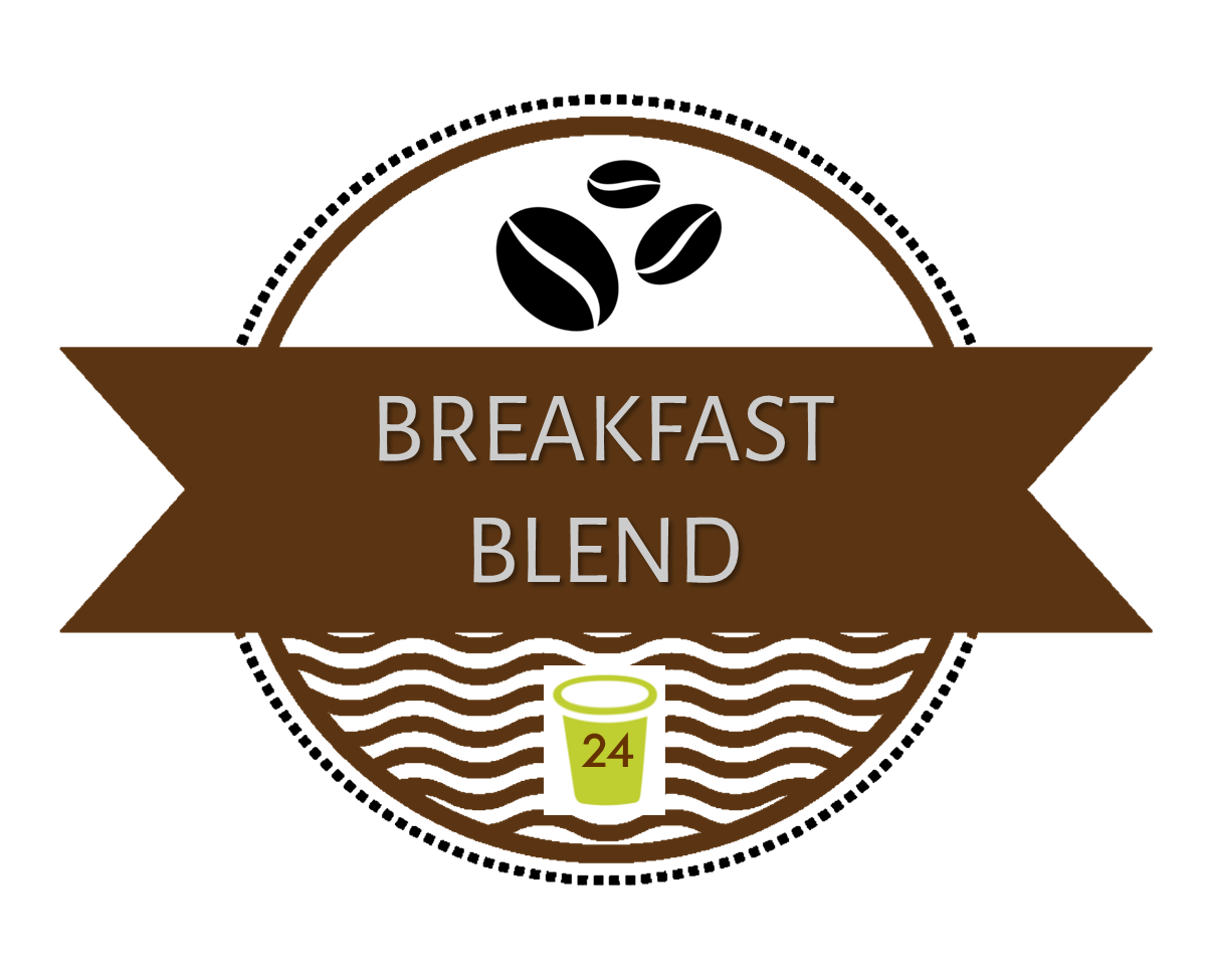Breakfast Blend Coffee Single Serve Cups - 24 Count Box