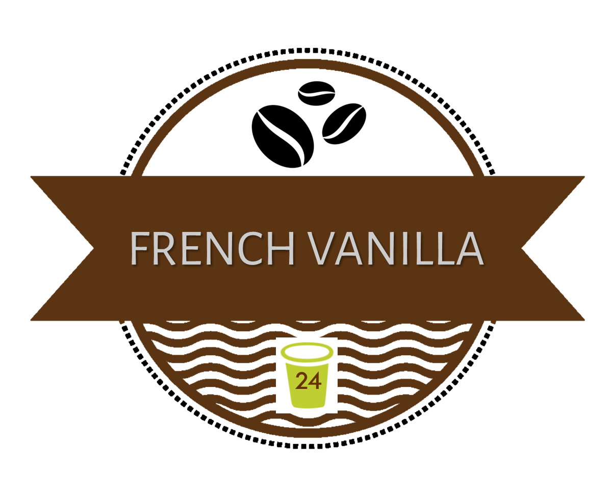 French Vanilla Flavor Coffee Single Serve Cups - 24 Count Box