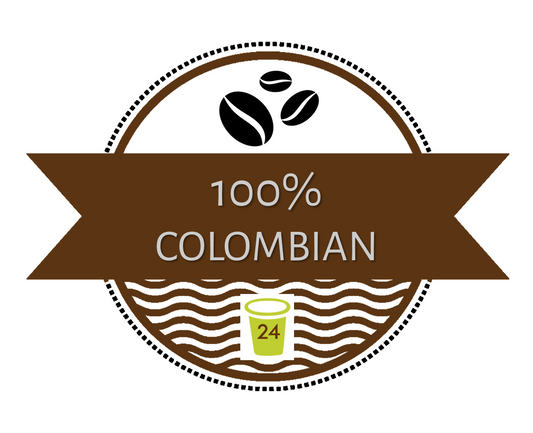100% Colombian Coffee Single Serve Cups - 24 Count Box